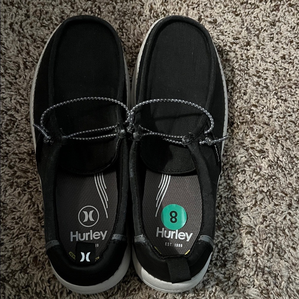 Hurley Black Slip-On Shoes